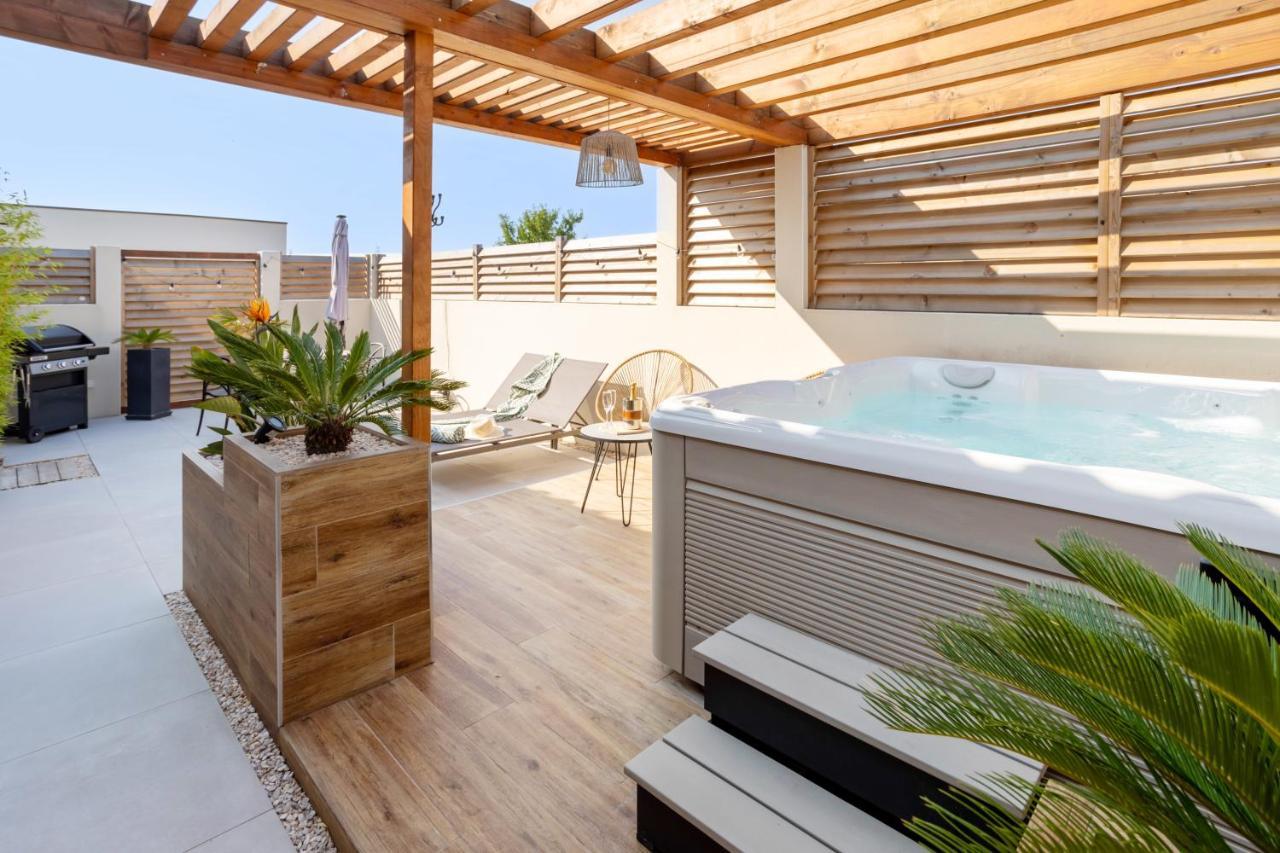 L'Entre Deux-Suite Romantique - Jacuzzi Privatif - Clim Reversible - Wifi Le Somail Eksteriør billede