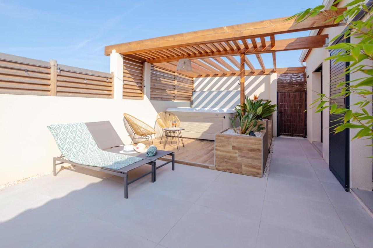 L'Entre Deux-Suite Romantique - Jacuzzi Privatif - Clim Reversible - Wifi Le Somail Eksteriør billede