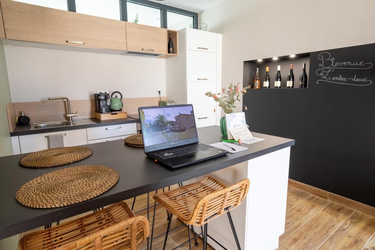 L'Entre Deux-Suite Romantique - Jacuzzi Privatif - Clim Reversible - Wifi Le Somail Eksteriør billede